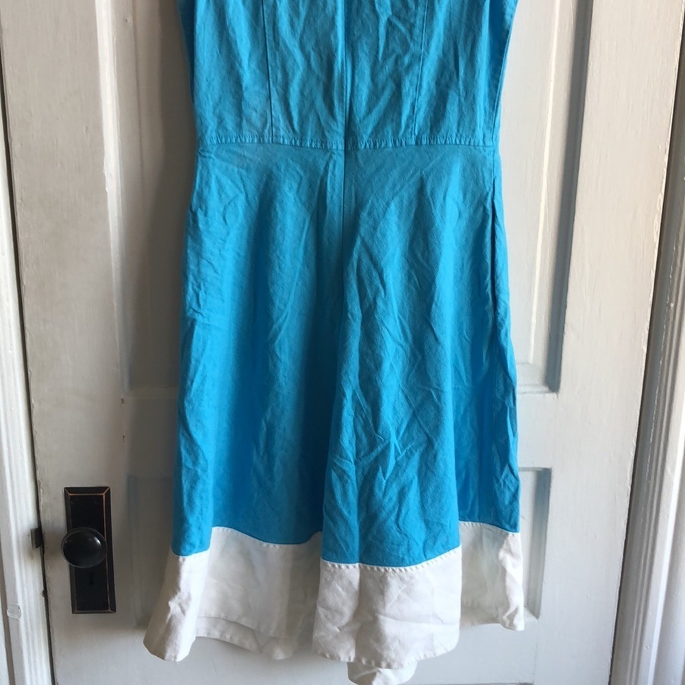 Pendleton Color Block Fit And Flare Crew Neck Sle… - image 8